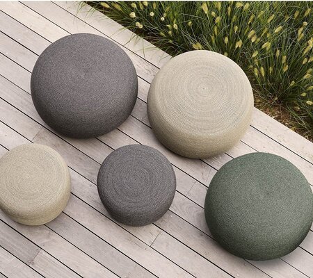 Cane-Line Circle Hocker Gross Rund Soft Rope