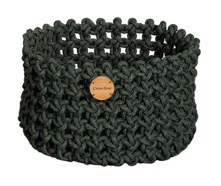 Cane-Line Soft Rope Korb Medium Dia 40 Cm - Dark Green