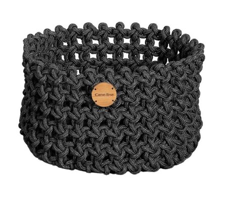 Cane-Line Soft Rope Korb Medium Dia 40 Cm - Dark Grey