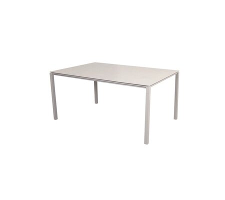 Cane-Line Pure Tisch 150X90 Cm-Aluminium / Sand-Ceramic, Toscana sand