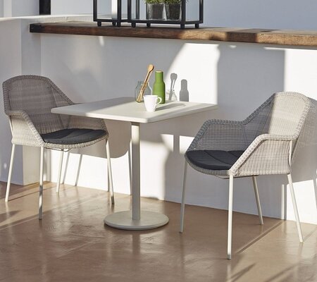 Cane-Line Go Café Gestell Bistrotisch M 75X75 Cm