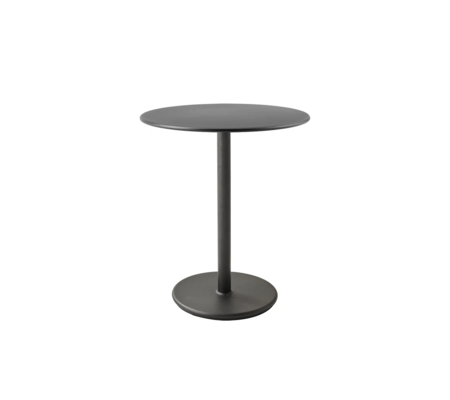 Cane-Line Go Café Gestell Bistrotisch M Dia 60 Cm-Aluminium / Lava grey-Aluminium, Lava grey
