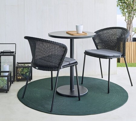 Cane-Line Go Café Gestell Bistrotisch M Dia 60 Cm
