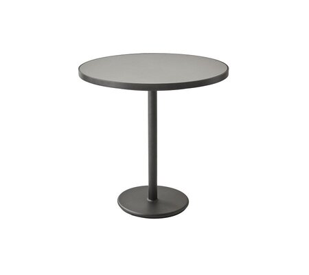 Cane-Line Go Café Gestell Bistrotisch M Dia 75 Cm -  Lava grey,Lava grey/Ceramic light grey