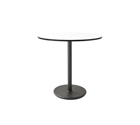 Cane-Line Go Café Gestell Bistrotisch M Dia 75 Cm -  Lava grey,White