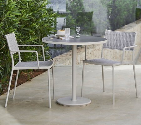 Cane-Line Go Café Gestell Bistrotisch M Dia 75 Cm