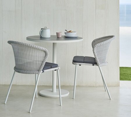 Cane-Line Go Café Gestell Bistrotisch M Dia 75 Cm