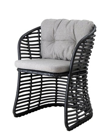 Cane-line Basket chair (54100)-Light Brown Cane-Line Wove-Graphite
