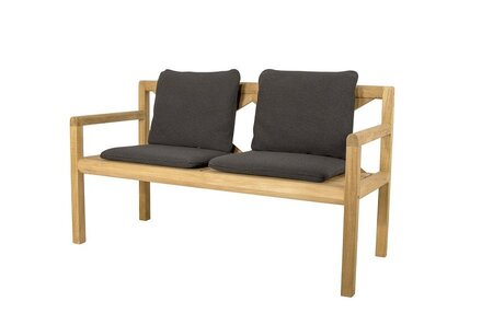 Cane-Line Grace 2-Seater Bench (55600) - Dark grey