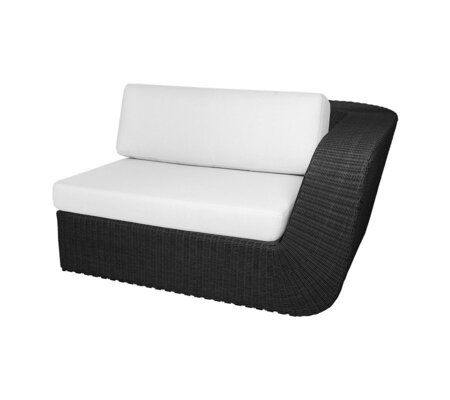 Cane-Line Savannah 2-Sitzer Modulsofa Links (5541) - Black - White