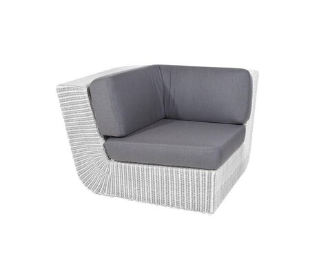 Cane-Line Savannah Eckmodul (5538) - White grey - Grey