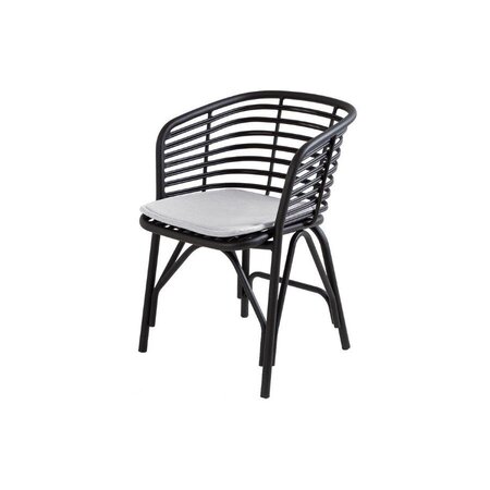 Cane-Line Blend Stuhl Outdoor 57430 - Lava Grey, Aluminium/Cane-line Natté, Light grey