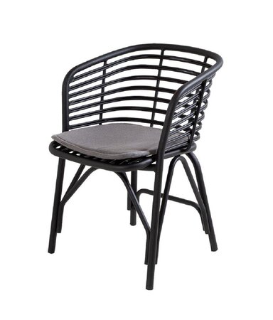 Cane-Line Blend Stuhl Outdoor 57430-Lava Grey, Aluminium-Cane-line Natté, Taupe