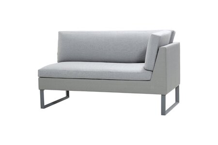 Cane-Line Flex 2 Sitzer Sofamodul Links 8563 - Cane-line Natté, Light grey