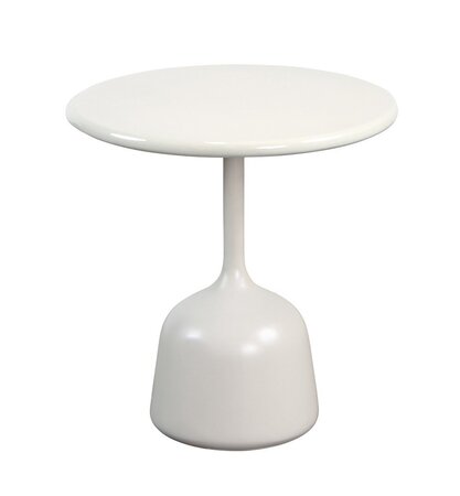 Cane-Line Glaze Couchtisch klein - Gestell mit Tischplatte ø45-Sand-Sand Glazed Lava Stone