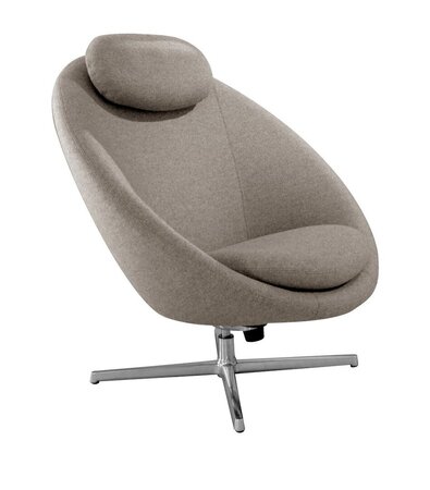 Cane-Line Pace - Indoor Loungesessel-Poliertes-Aluminium-Cane-Line-Zen-Hellbraun