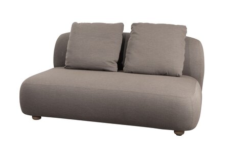 Cane-Line Capture-2-Sitzer Sofamodul-Taupe, Cane-line AirTouch w/QuickDry & Airflow system