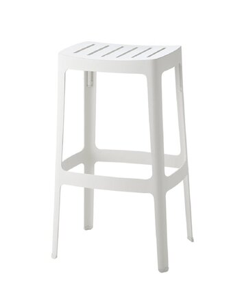 Cane-Line Cut Barhocker, hoch-Black, Aluminium-Ohne