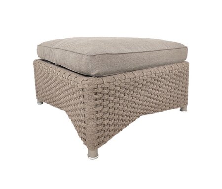 Cane-Line Diamond Hocker inkl. Kissen-Cane-line Soft Rope, Taupe incl. Taupe Cane-line Natté cushion set