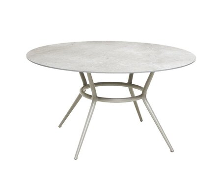 Cane-line Joy Tisch Dia. 144 cm (50202)-Taupe, aluminium-Fossil grey, ceramic