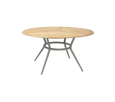 Cane-line Joy Tisch Dia. 144 cm (50202)-Taupe, aluminium-Teak
