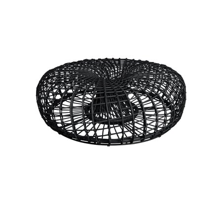Cane-Line Nest Hocker Gross-Aluminium w/Cane-line Weave - Lava grey-Ohne