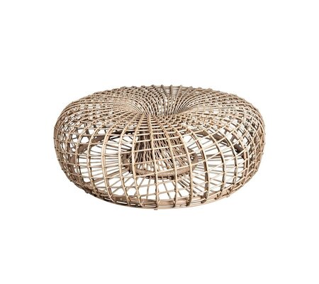 Cane-Line Nest Hocker Gross-Aluminium w/Cane-line Weave, Natural-Ohne