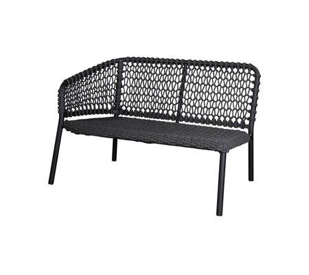 Cane-Line Ocean 2-Sitzer Sofa-Modul rechts Soft Rope (5527)-Cane-line Soft Rope, Dark Grey-None
