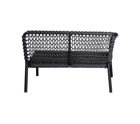Cane-Line Ocean 2-Sitzer Sofa-Modul rechts Soft Rope (5527)-Cane-line Soft Rope, Dark Grey-None