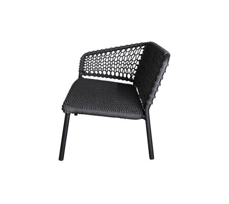 Cane-Line Ocean 2-Sitzer Sofa-Modul rechts Soft Rope (5527)-Cane-line Soft Rope, Dark Grey-None