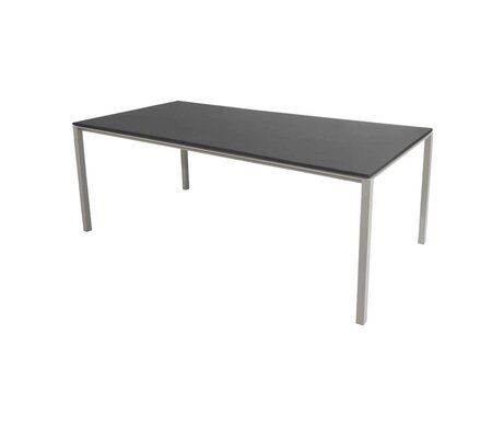 Cane-Line Pure Tisch Indoor-Taupe, aluminium-200 x 100 cm