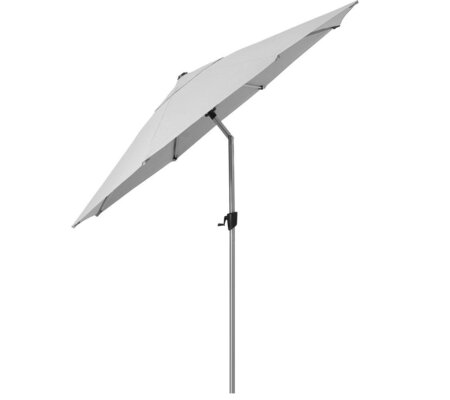 Cane-Line Sunshade Sonnenschirm Mit Tilt Funktion-Silver, mat anodized/Dusty white