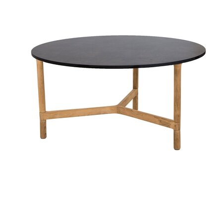 Cane-Line Twist Couchtisch, large (5012)-Teak-HPL, Dark grey structure