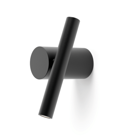 Luceplan Doi - Wand- und Deckenleuchte: Schwarz/Schwarz (Matt)