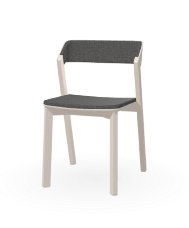 Ton Stuhl Merano mit Polsterung-White Powder (B276)-Luciana 838