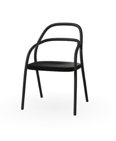 Ton Stuhl 002-Black Grain (B123)-Black Grain (B123)
