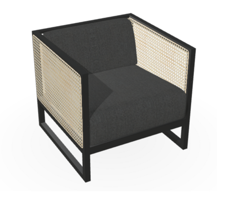 Ton Armlehnstuhl Casablanca 683 - Black Grain (B123) - Luciana 881