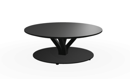 Ton Tisch Bloom Central 277-Black Grain (B123)-Massive 25 mm-Ø 90