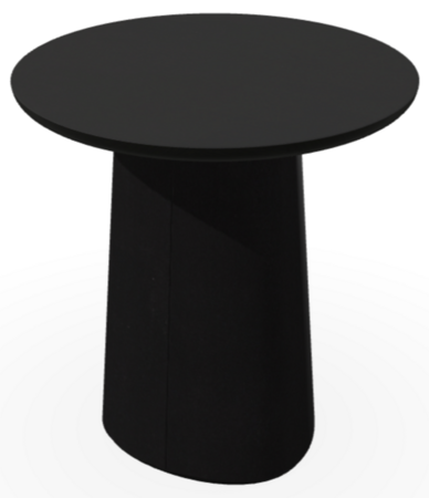 Ton p.o.v. coffee table 473 - Beistelltisch - B105 Dark Wenge - B105 Dark Wenge - Niedrige Gerundete Kante