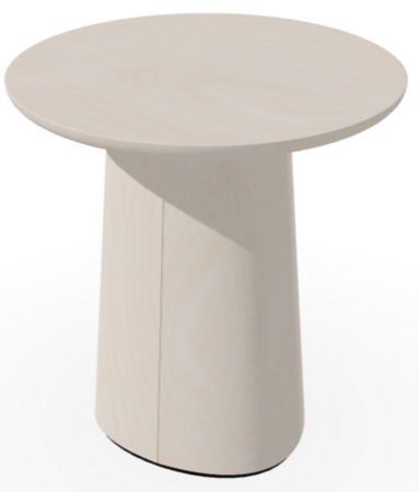 Ton p.o.v. coffee table 473 - Beistelltisch - B276 White Powder - B276 White Powder - Niedrige Gerundete Kante