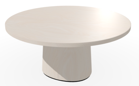 Ton p.o.v. coffee table 474 - Couchtisch - B276 White Powder-B276 White Powder-Gerade Kante