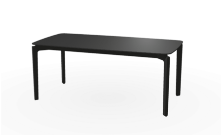 Ton Tisch Leaf 442 - B123 black grain - 105 × 240 cm