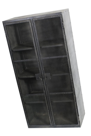 Muubs Iron Cabinet 18 With 2 Grid Doors