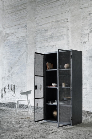 Muubs Iron Cabinet 18 With 2 Grid Doors