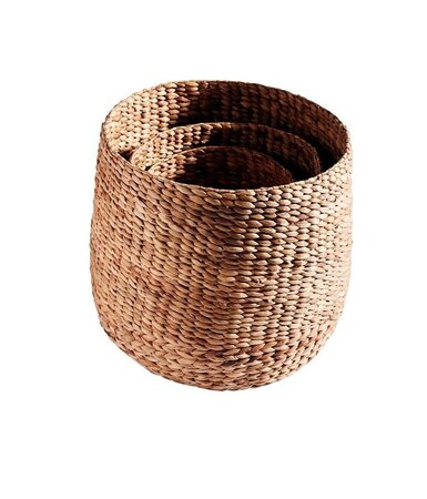 Muubs Basket Round S/3 L-M-S - Natural