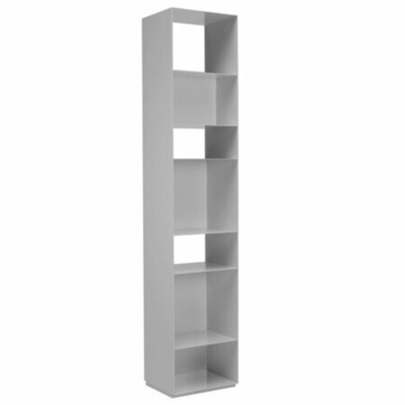 Müller Unit Stehregal 9006 weissaluminium