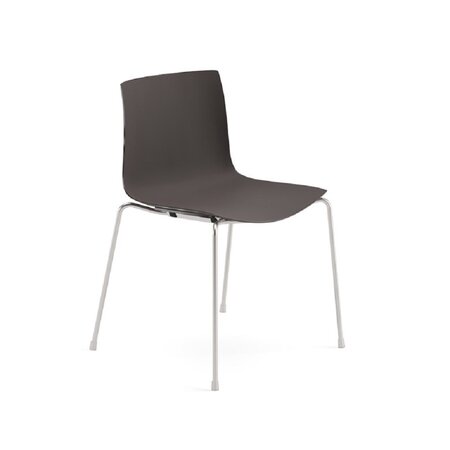 Arper Catifa 46 Stapelstuhl - braun_weiss