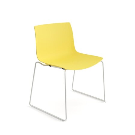 Arper Catifa 53 Stapelstuhl -Yellow weiß