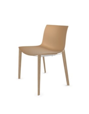 Arper Catifa 53 Stuhl-Eiche-natur-Karamel