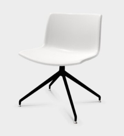 Arper Catifa 53 Drehstuhl-Schwarz-lackiert-Weiss